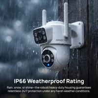 Caméra de surveillance WiFi ARCCTV 8MP 4K à double objectif HD, conversation bidirectionnelle, suivi automatique, caméra de sécurité extérieure, vision nocturne couleur 8