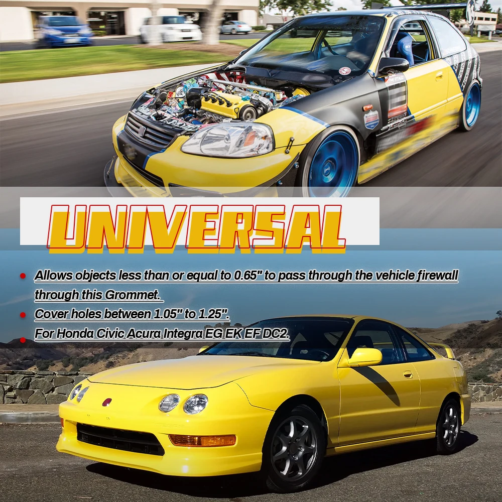 BILLET CORTAFUEGOS PALANCA De Cambios Cable Ojal Civic Crx Integra K Serie Tuned EUR 17,68