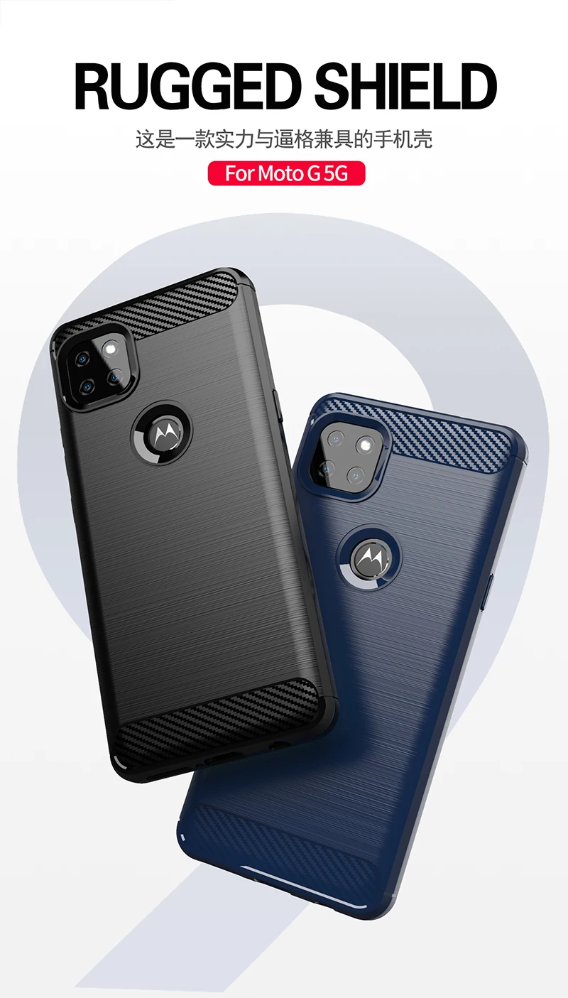 Durable Carbon Fiber Bumper Silicon Case with Enhanced Grip