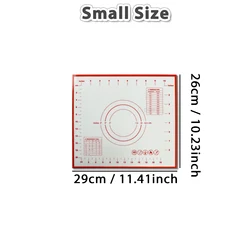 Premium Non-Slip Silicone Baking Mat - Thick Nonstick Surface for Dough & Fondant Rolling (29 x 26cm)