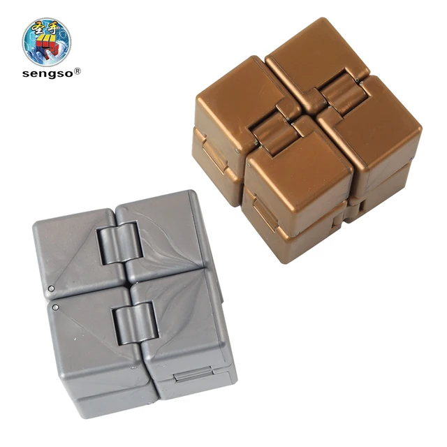 SENGSO Decompression Toy Infinity Magic Cube Puzzle Toys Relieve Stress Funny Hand Game Four Corner Maze Toys hot sale 3