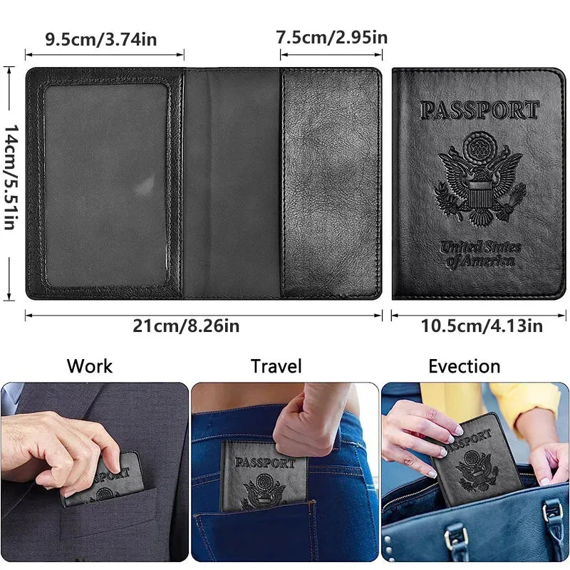 KQNZT Combo porta passaporto e portacarte vaccino, Porta passaporto con slot per schede, Portafoglio passaporto, Custodia passaporto,Ventaglio di fiori rosa gatto giapponese