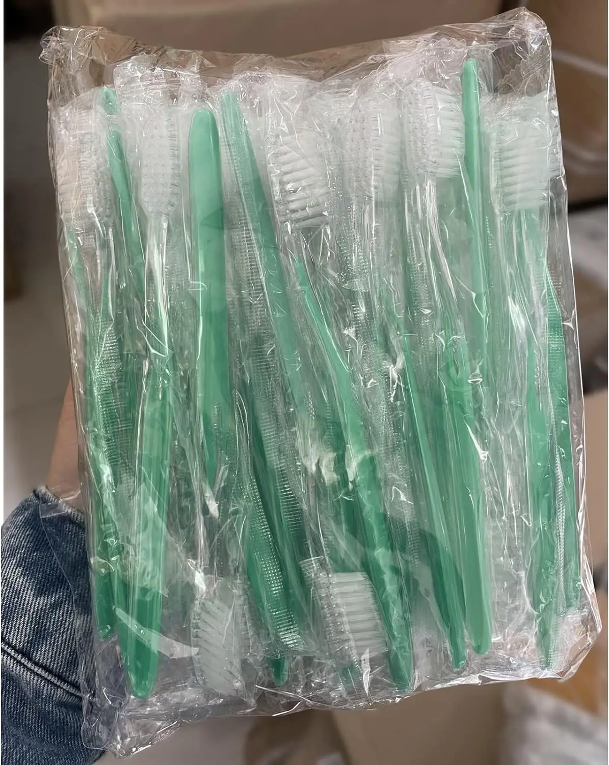Disposable Toothbrush 100 Bulk Individually Wrapped Soft Bristle for Hotel Travel, disposable toothbrush