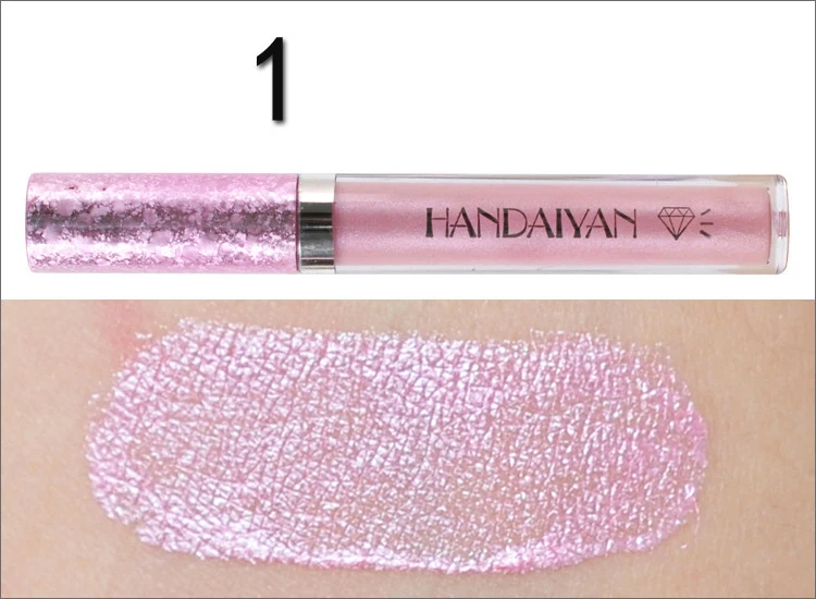 Description Picture 6 of itemHandaiyan 6 Colors Shiny Lip Gloss Longlasting Glitter Red Nude Lipstick Liquid Waterproof Moisturize Crystal Lipgloss Makeup