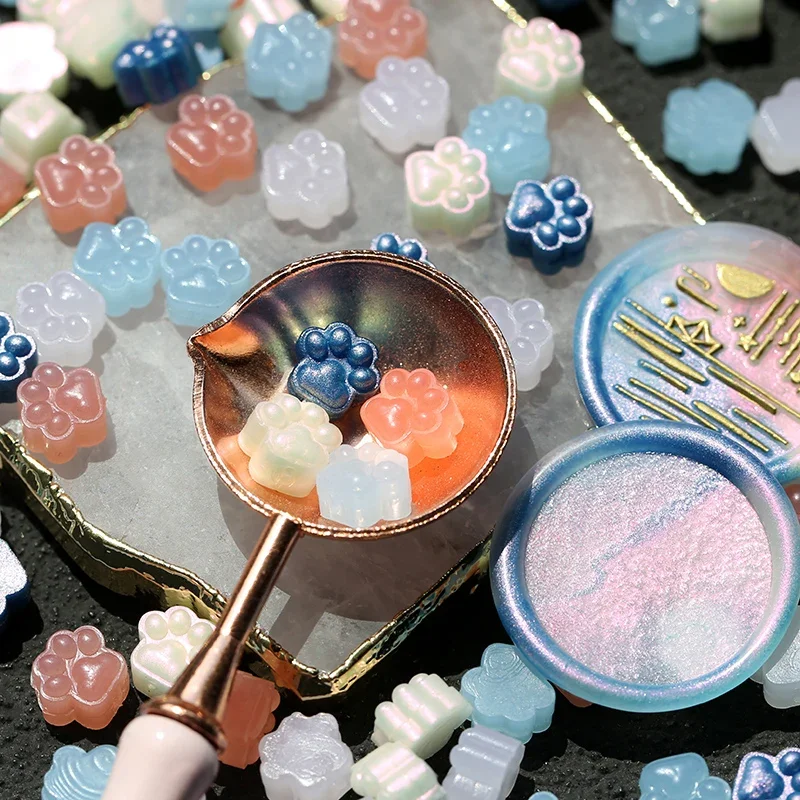 Mixed Color Pearlescent Wax Grains for DIY Greeting Card Decoration