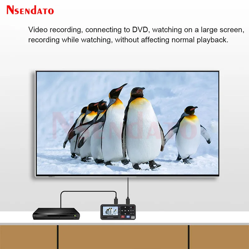 HDMI Video Capture Recorder With 3" Screen StandAlone Camera HDMI VGA YPbPr RCA Analog to HDMI video Capture Grabber Box Card