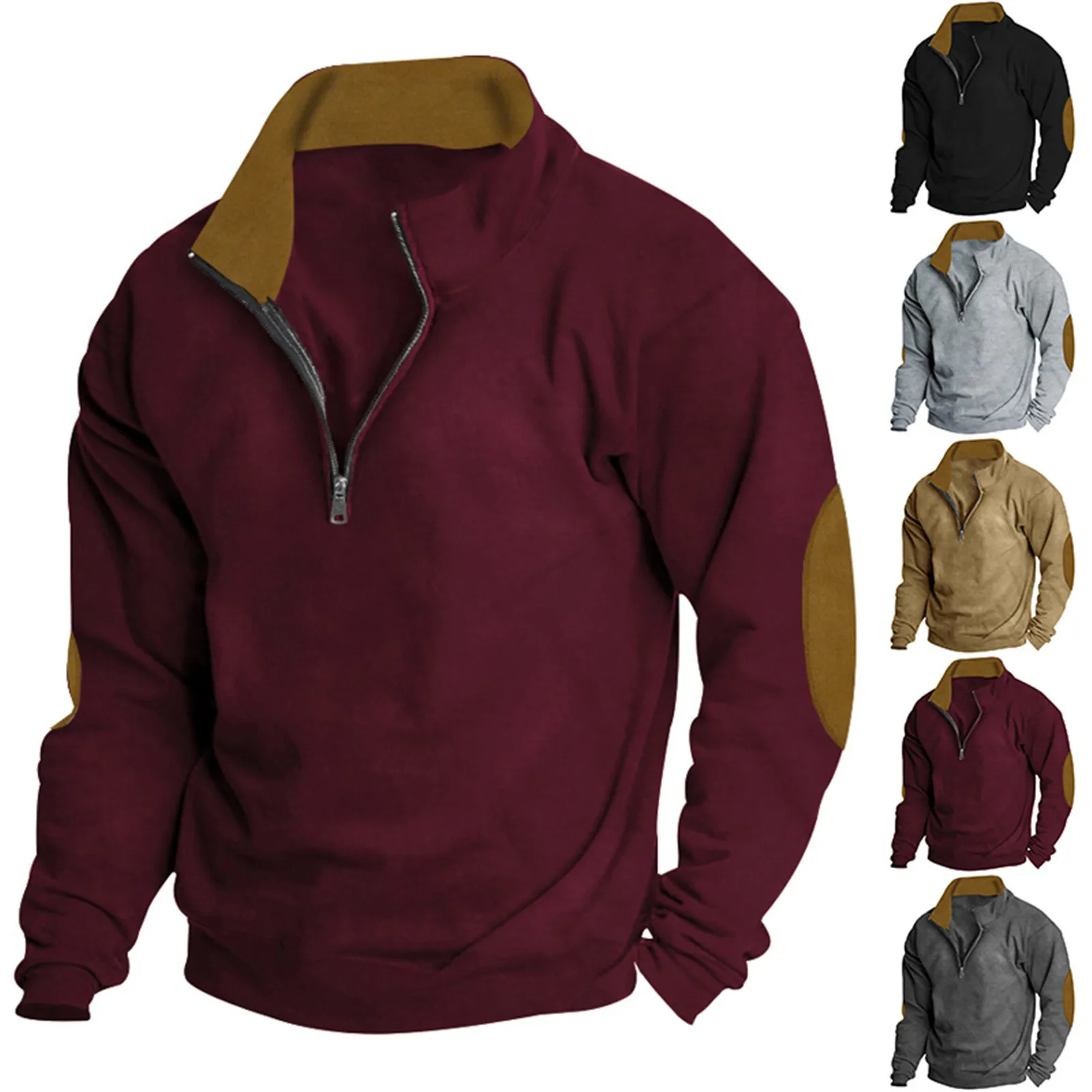 MensFallAndWinterFleeceFashionCasualSportsFanSweatshirts