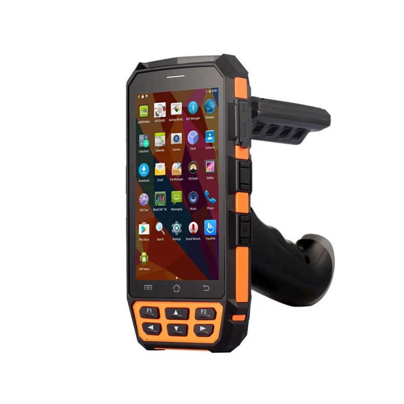 Android 8.1 Wireless Mobile Uhf Rfid Handheld Reader And Writer With WiFi GPS 3G barcode touch screen aibecy handheld barcode scanner 1d code scanner