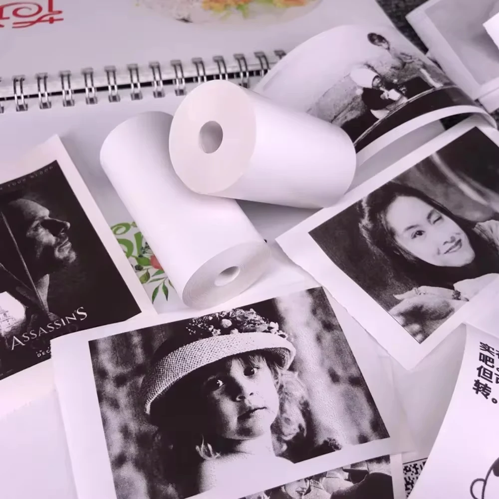Thermal Paper Roll Thermal Paper Printing Paper Thermal Printer Paper Instant Camera Refill Paper 57*25mm Thermal Paper 30 Rolls White Children Camera Instant Print Kids Camera Printing Paper Replacement Accessories Parts