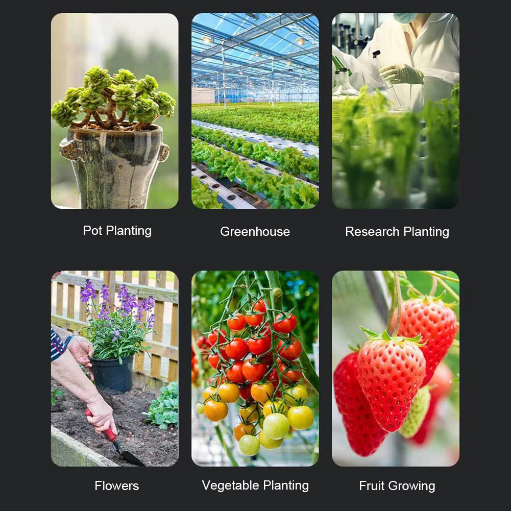 6 in 1 Digital Soil Meter LCD Backlight Soil PH Meter Soil Moisture Sensor Temperature Humidity Tester for Garden Plants Flowers