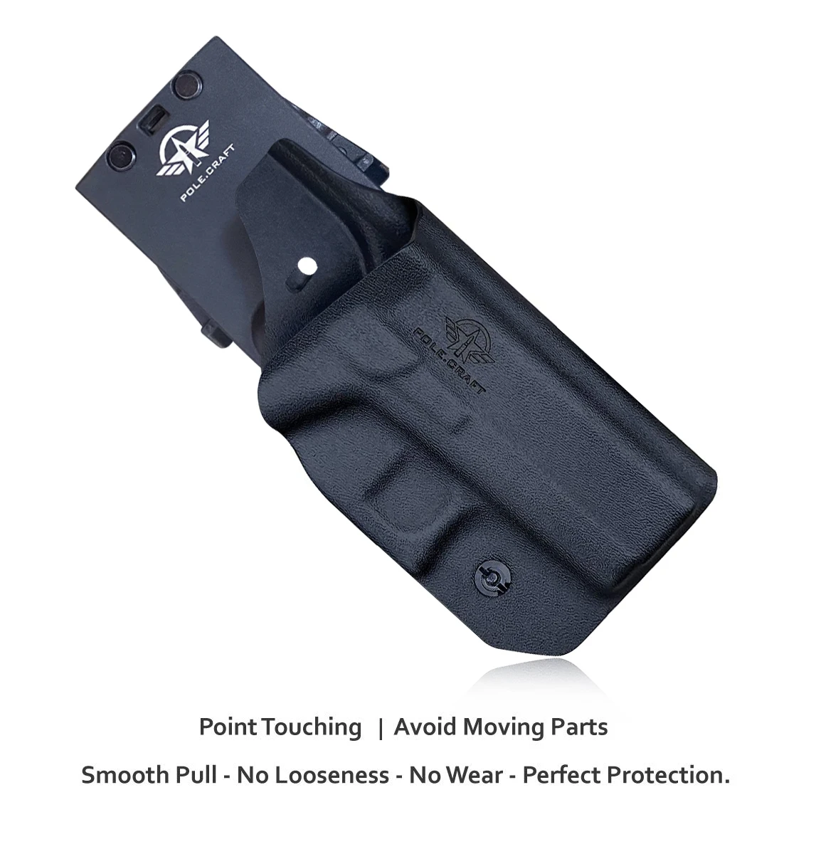OWB Kydex Holster Fit Glock 43 / Glock 43X (Gen 1-5) Outside Waistband Carry 1.5-2 Inch Belt Clip