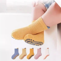 3 Pairs Korean Kids Soft Fashion Trampoline Socks Baby Middle Tube Stockings Long Socks Infant Toddler Boys Girls Casual Socks 5