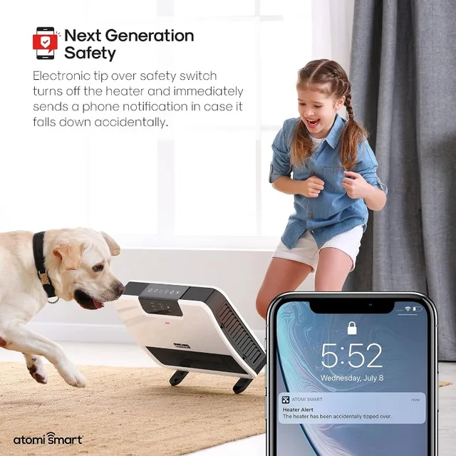 Stay warm and connected with the Atomi Smart WiFi Infrared Heater