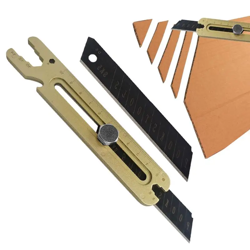 

4 In 1 Multi-Function Utility Knife Retractable Box Cutter Heavy Duty Cardboard Cutter DIY Hand Tool