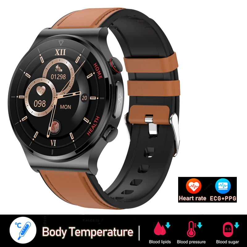 2022 ECG+PPG Smart Watch Men Sangao Laser Health Heart Rate Blood Pressure Fitness Watches IP68 Waterproof Smartwatch For Xiaomi 