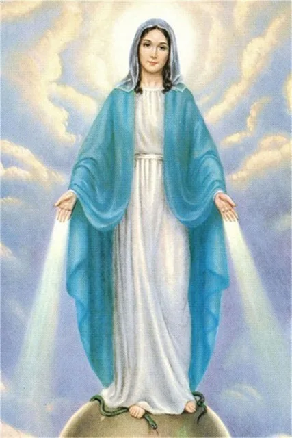 絵画 油絵 聖母マリア 聖母マリアの女性のための宗教画,50色の