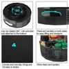 Kitchen Spice Turntable Seasoning Condiments Rotating Serving Tray Bathroom Storage Basket Shelf Organizer Black Large 4