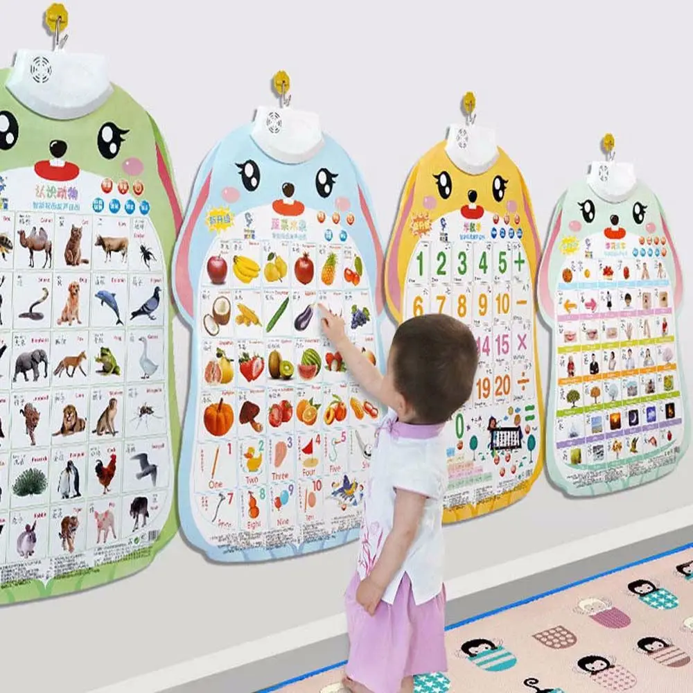 음성 전자 학습 어린이인지 계발 오디오 북  학습 장난감 조기 교육 오디오 벽 차트