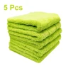 5 pcs of Borderless Microfiber Automotive Towel Details Dry Cleaning Polishing Towel Plush Absorbent Microfiber Cloth 500 GSM 1