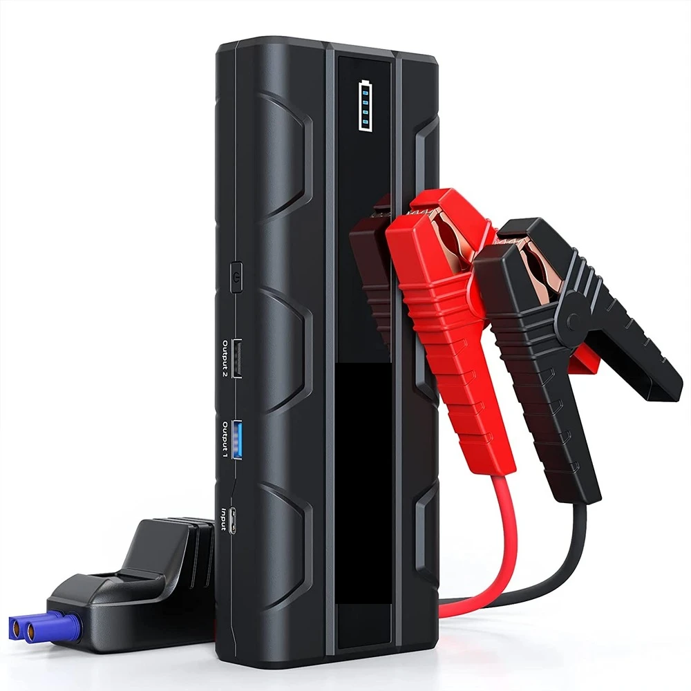 

12V Car Battery Charger Jump Starter With USB/Type C Quick Charge 20000mAh For Up To 10L Gas And 5.5L Diesel Engines