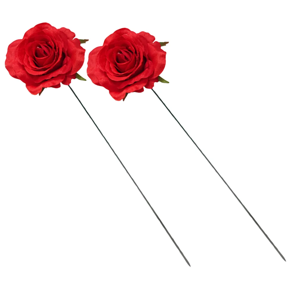 

2 Pcs Wedding Decorations Decorative Garden Stakes Lawn Ornament Plunger Inserted Plant Pot Adorable