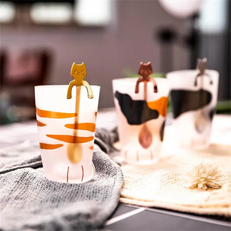 Cat's Claw Cup High Quality Glass Material Durable Unique Cat Foot Design High Quality Cute Cat Lover Gift Ins Cup Juice