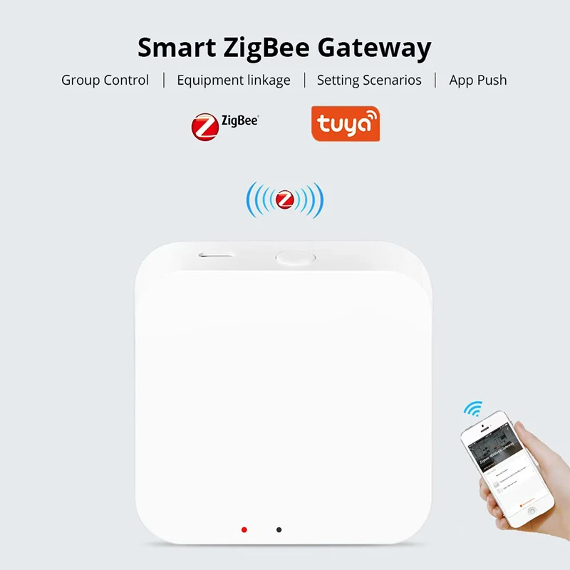 Tuya Zigbee 3.0 Gateway Hub Smart Home Bridge Wireless Smart Life APP Remote Control Automation Device Works with Alexa Google
