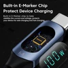 cable USB type-c PD 100W pour recharge rapide et affichage