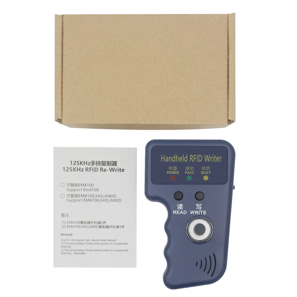 125kHz TM 복사기 핸드헬드 키 태그 카드 복사기 RFID 카드 리더 복사기 복제기 T5577 EM4305 CET5200용 핸드헬드 RFID 라이터