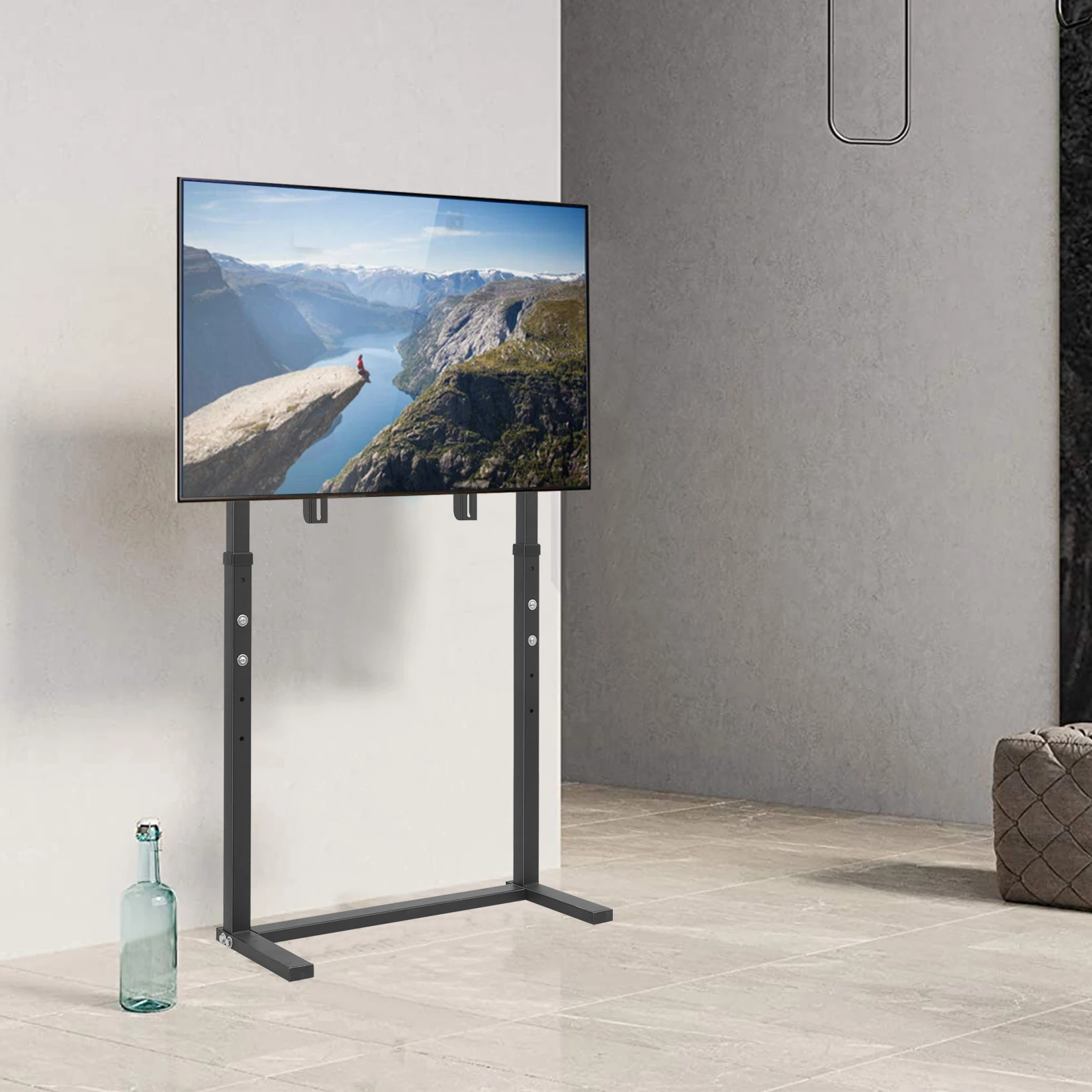 Free Standing Floor TV Stand Portable TV Mount Height Adjustable 32-100 Inch Flat Panel LED LCD Screens