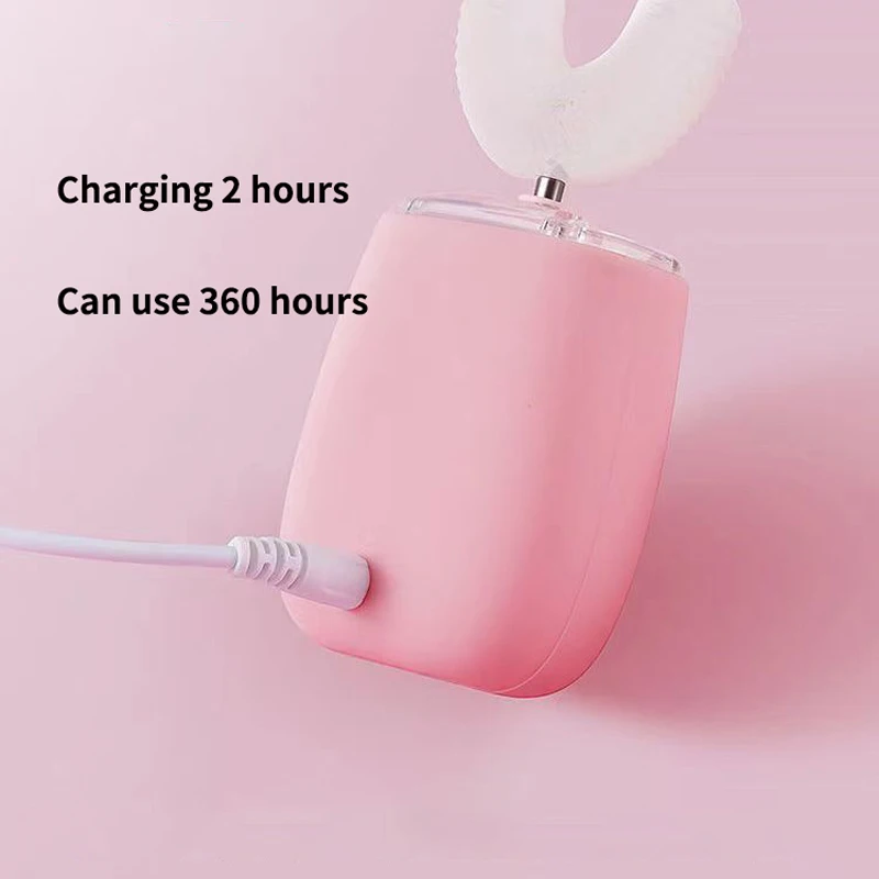 360 Degrees Intelligent Automatic Electric Toothbrush U Type for Adults Child Smart Sonic Tooth Brush USB Charging Teeth Whiten 5
