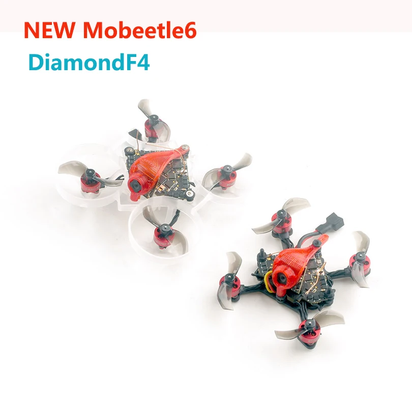 

HappyModel Mobeetle6 DiamondF4 400mW OPENVTX Runcam Nano3 SE0702 KV23000 1S 65mm Tinywhoop Toothpick 2in1 FPV Drone