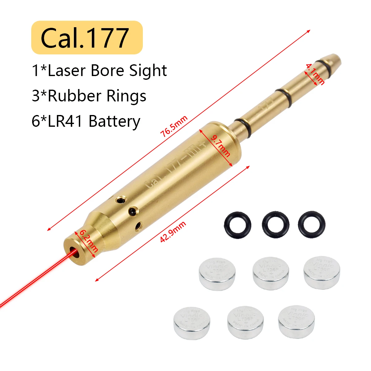Red Laser Boresighter for Hunting Rifles and Pistols