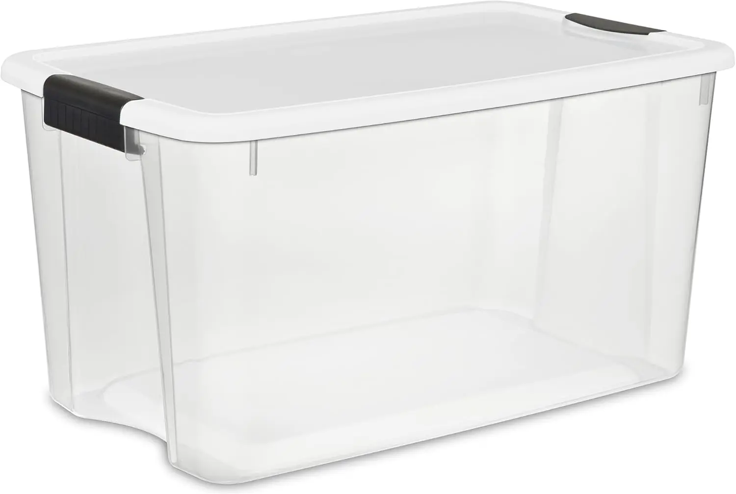 4-Pack Ultra Latching Box, Large Storage Bins w/ Lids, Clear Plastic, 70 Quart 2