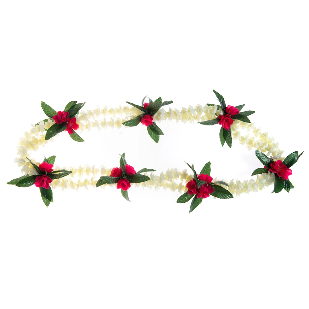 Zagtag 6pcs hawaiano ispessito Leis per Hula Dance Luau Party, collana floreale Leis per feste, bomboniere e decorazioni
