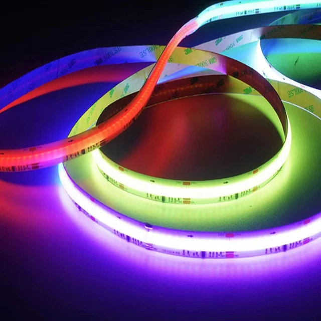 Addressable Waterproof Led Light Strip  Led High Density Flexible Cob Led  - 5m Ip65 - Aliexpress