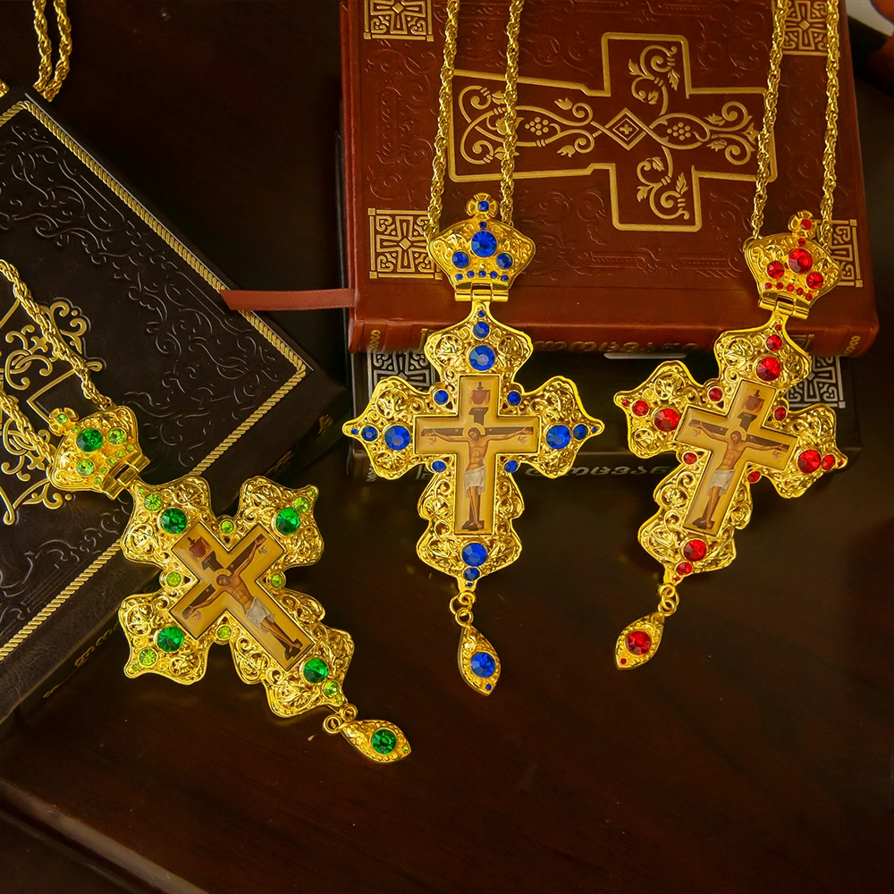 Religious Ritual Accessories Eastern Orthodox Church of Jesus Cross Souvenirs Ritual Supplies Jesus Gathering Religious Decoration Cross Pendant