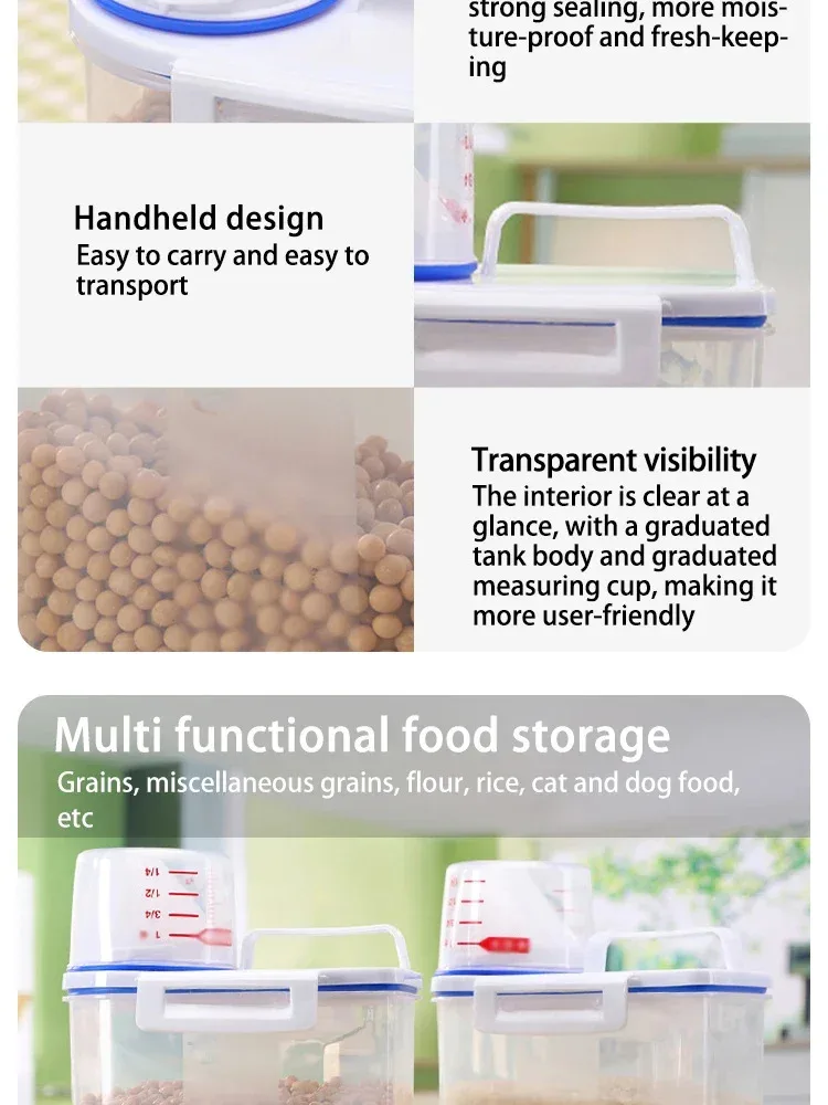 Description Picture 6 of itemMulti-Functional Airtight Container - Bathroom Soap/Laundry Dispenser & Pet Food Storage, Large & Easy-Clean