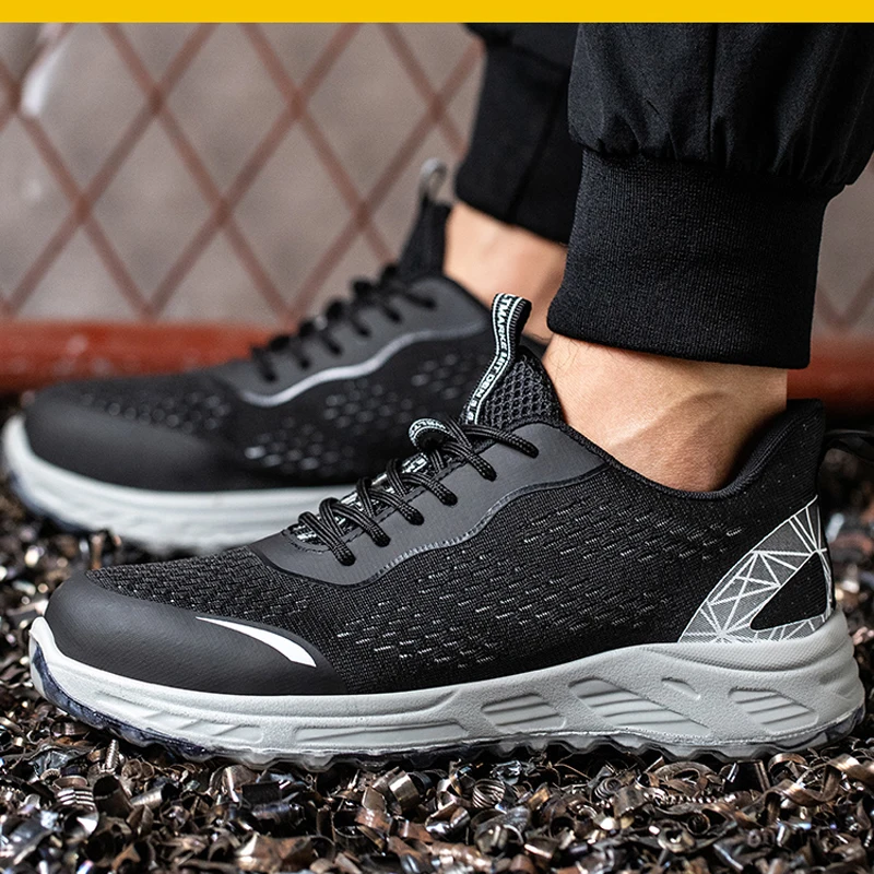 Zapatos de seguridad de 6KV para hombre, zapatillas de trabajo  indestructibles con punta compuesta, antigolpes y ANTIPERFORACIONES -  AliExpress