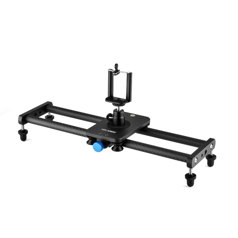 YELANGU L140T-A 40cm Photography Slide Rail Track Carbon Fiber Tracking Slide Smartphone Camera Follow Shooting Tool + BallHead