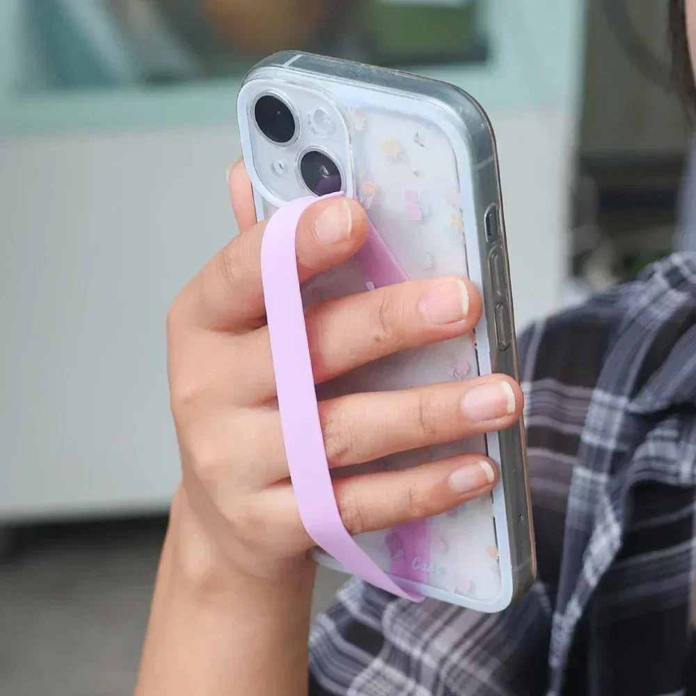 Silicone Phone Strap with Clip | Secure Finger Grip Holder
