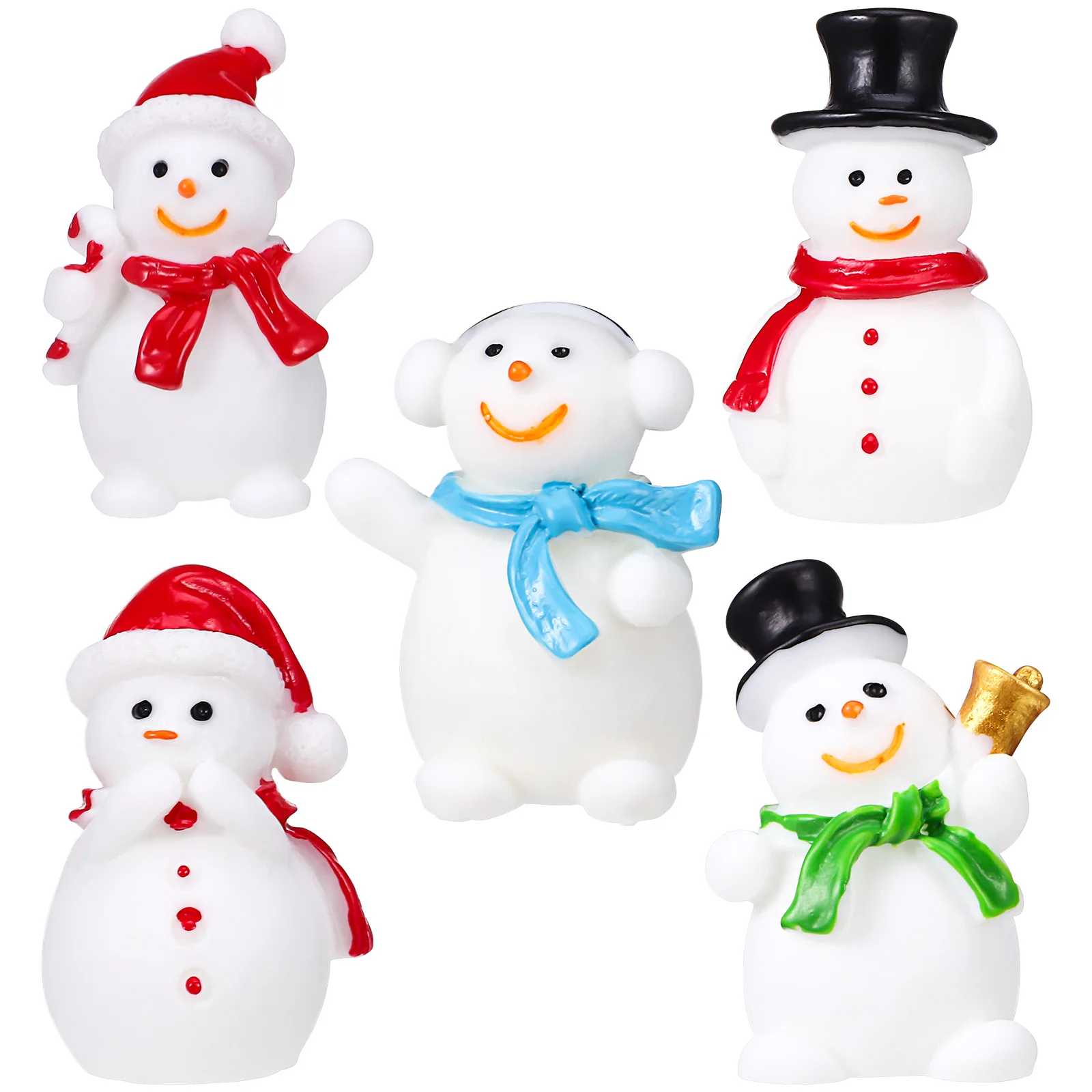 

Мини-фигурки снеговика, рождественские украшения, искусственные миниатюрные рождественские украшения