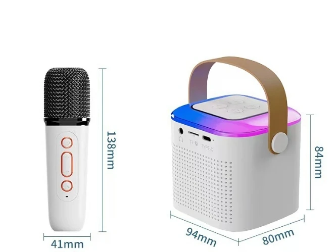 

48643jfdhjb687135able subwoofer desktop colorful steel gun Bluetooth mini speaker