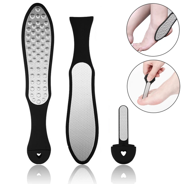 1PC Black Double-Side Foot File Heel Grater For The Feet Pedicure Rasp  Remover Metal Scrub Manicure Nail Tools Professional - AliExpress