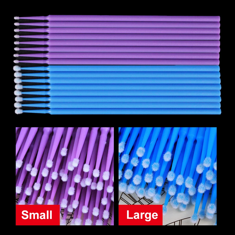 100pcslotBrushesPaintTouchupUpPaintMicroBrushTipsAutoMini