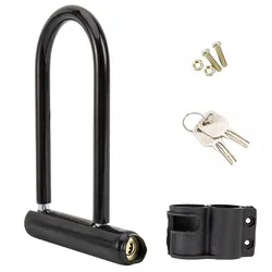 Heavy Duty Anti - Theft U - Lock Bike Lock Set with Keys (2set)