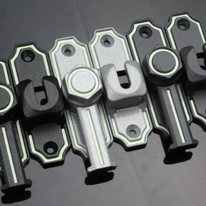 Barn Door Lock 90/180 Degree Gate Latches Zinc-Alloy Right Angle Door Lock Latch-Barn Hasp-Latch for Push-Sliding door latch