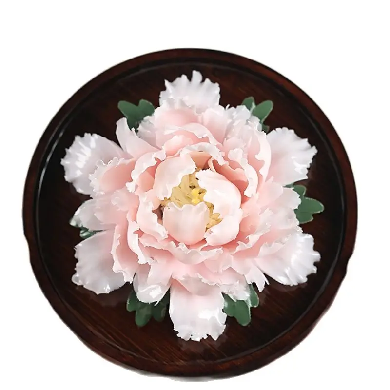 

Ceramic Hand-Held Peony Porcelain Flower Decoration Aroma Diffuser Office Living Room and Tea Room Chinese Desktop