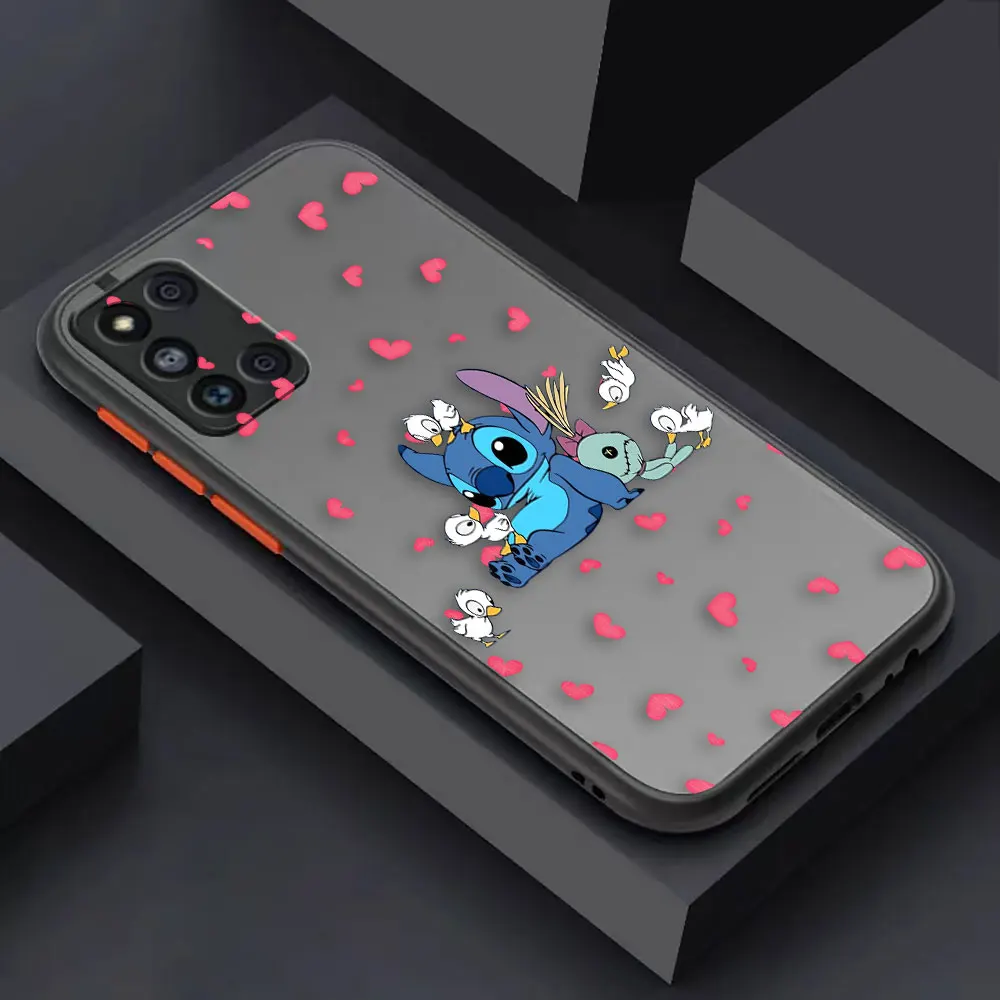 thumbnail image 1 of Matte Case for Samsung Galaxy M62 M53 M52 M51 M33 M32 M31 M30S M23 5G J8 J7 J6 J5 J4 Case Funda Capa Lilo & Stitch Cartoon Anime, 1 of 5