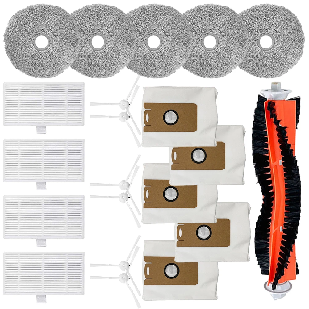 

For Ultenic MC1 Robot Vacuum Cleaner Replacement Main Side Brush Filter Mop Pad Extended Lifespan and Efficient Dirt Removal